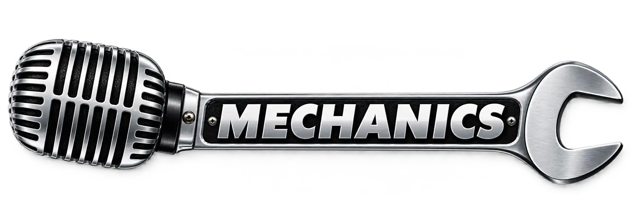 The Vocal Mechanics — microphone wrench logo